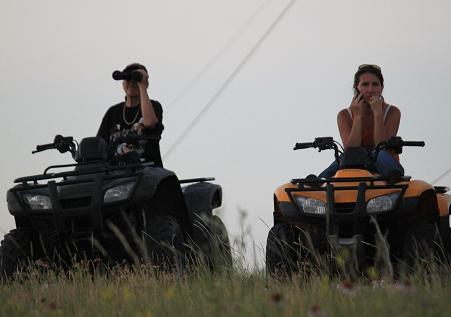 On the ATV's Watching Elk