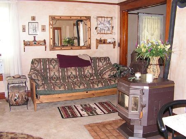 A pullout couch.