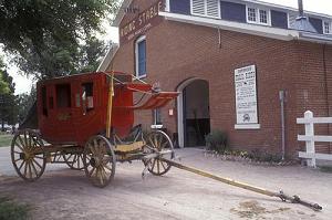 Stage Coach outside the barns at Fort Robinson